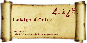 Ludwigh Írisz névjegykártya